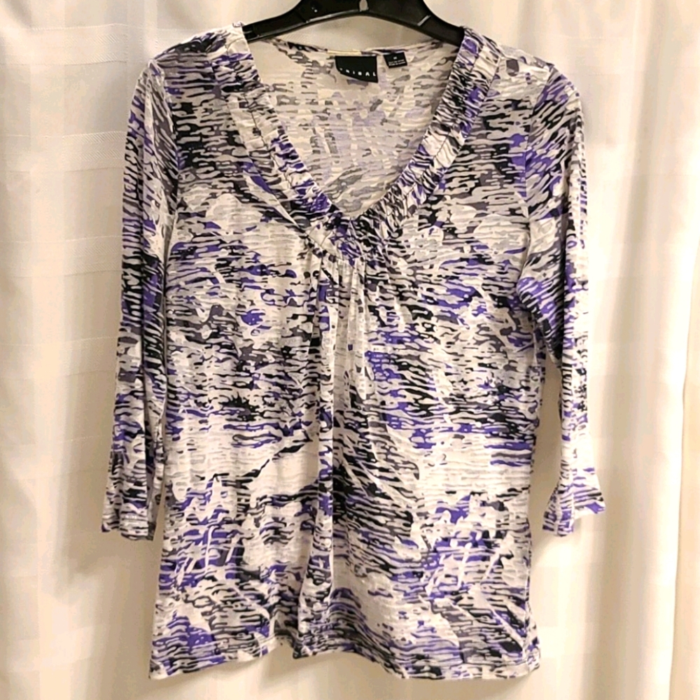 Tribal v-neck top